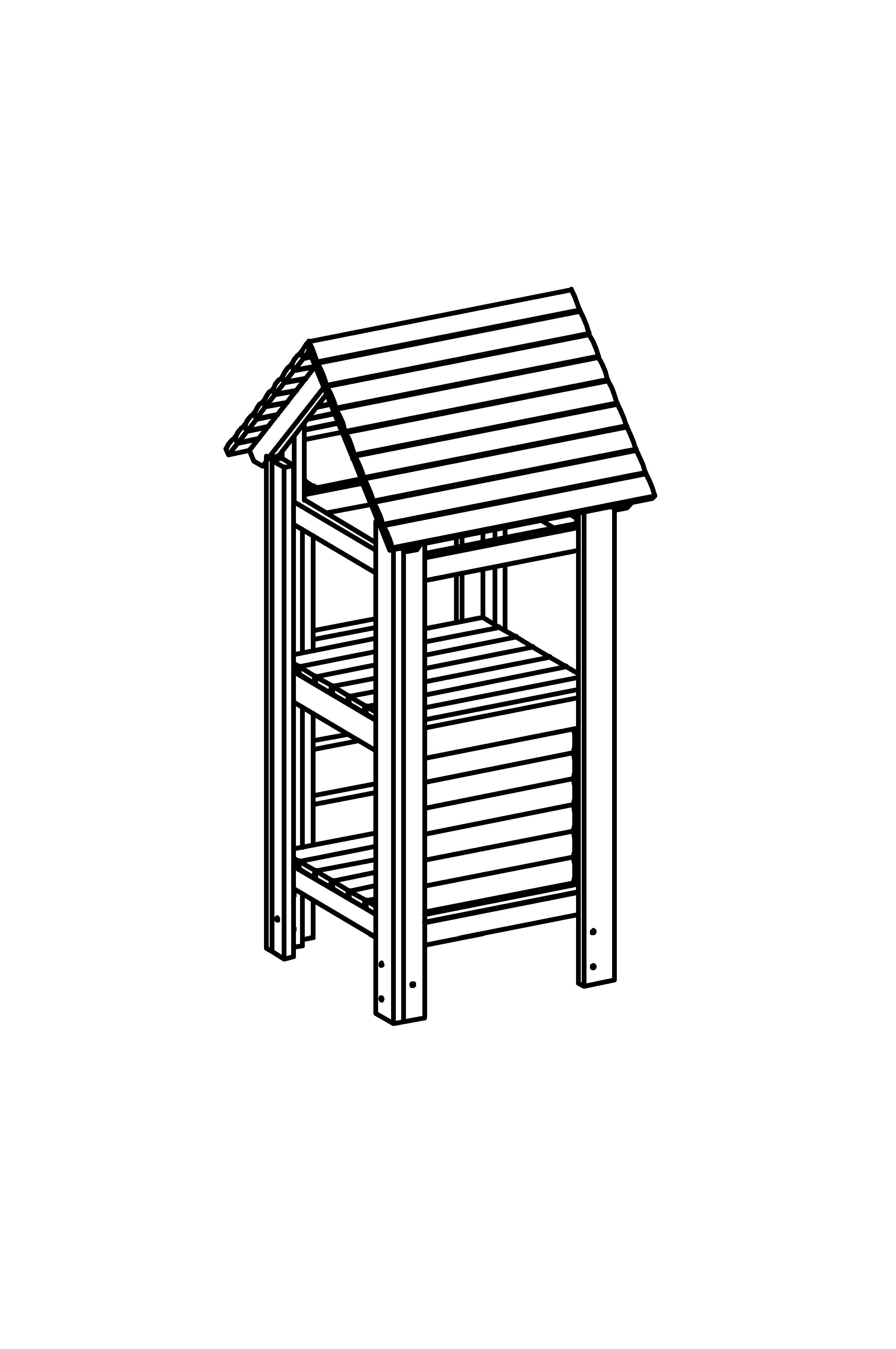 Platform Hut with roof