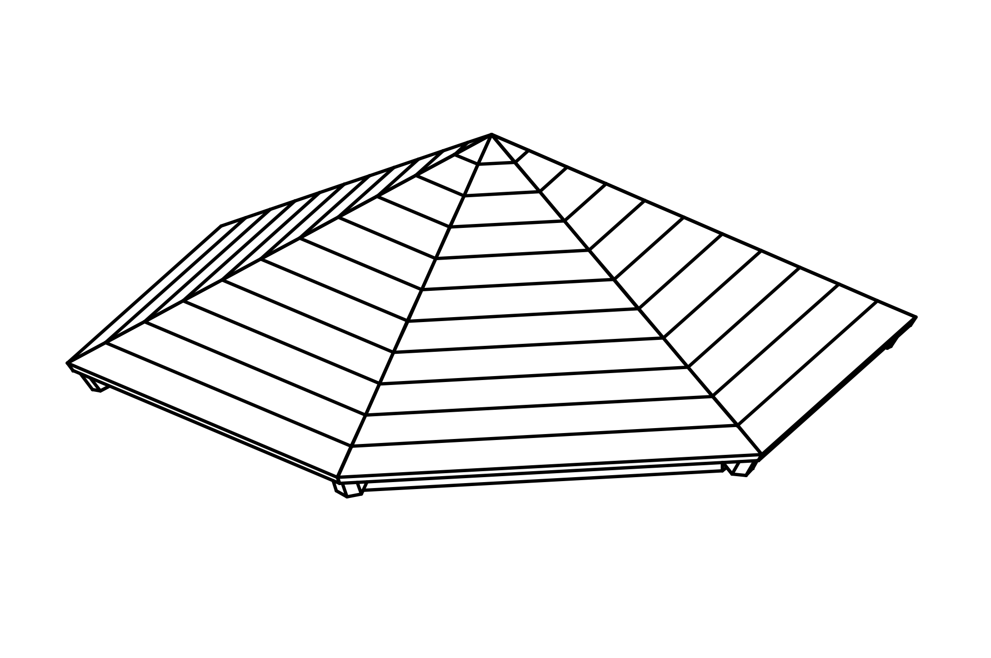 Roof for Hexagonal Platforms