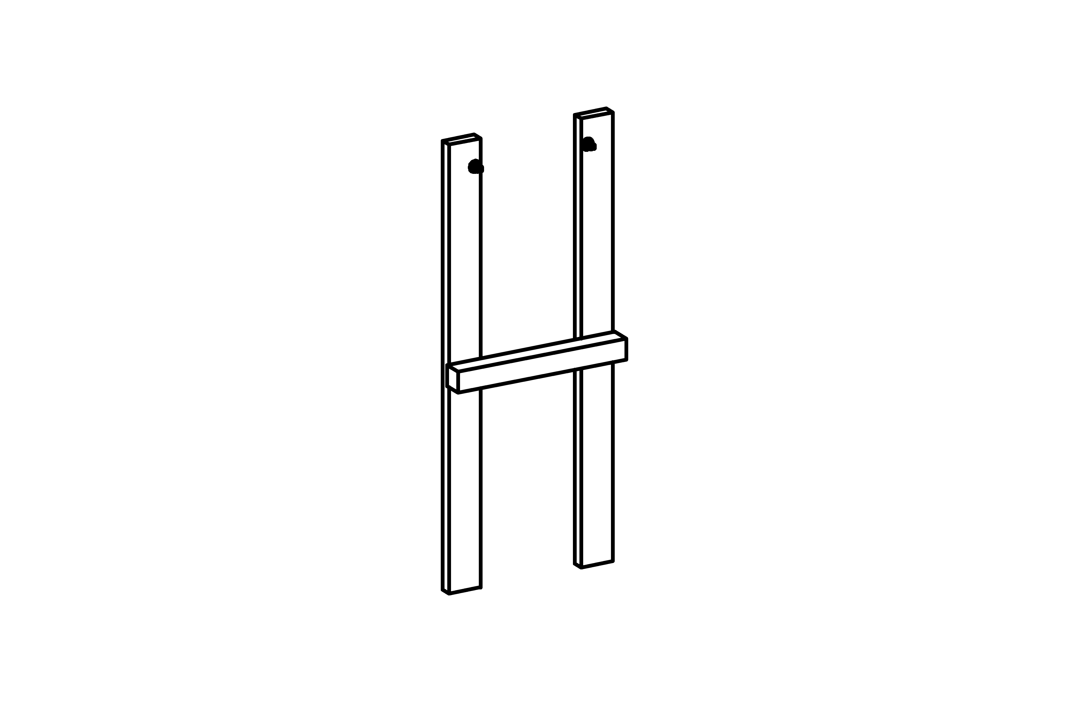 Fastening Frame for chain handrail