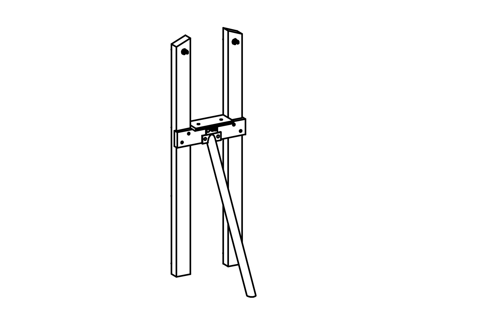Support Frame for Small Square Tower
