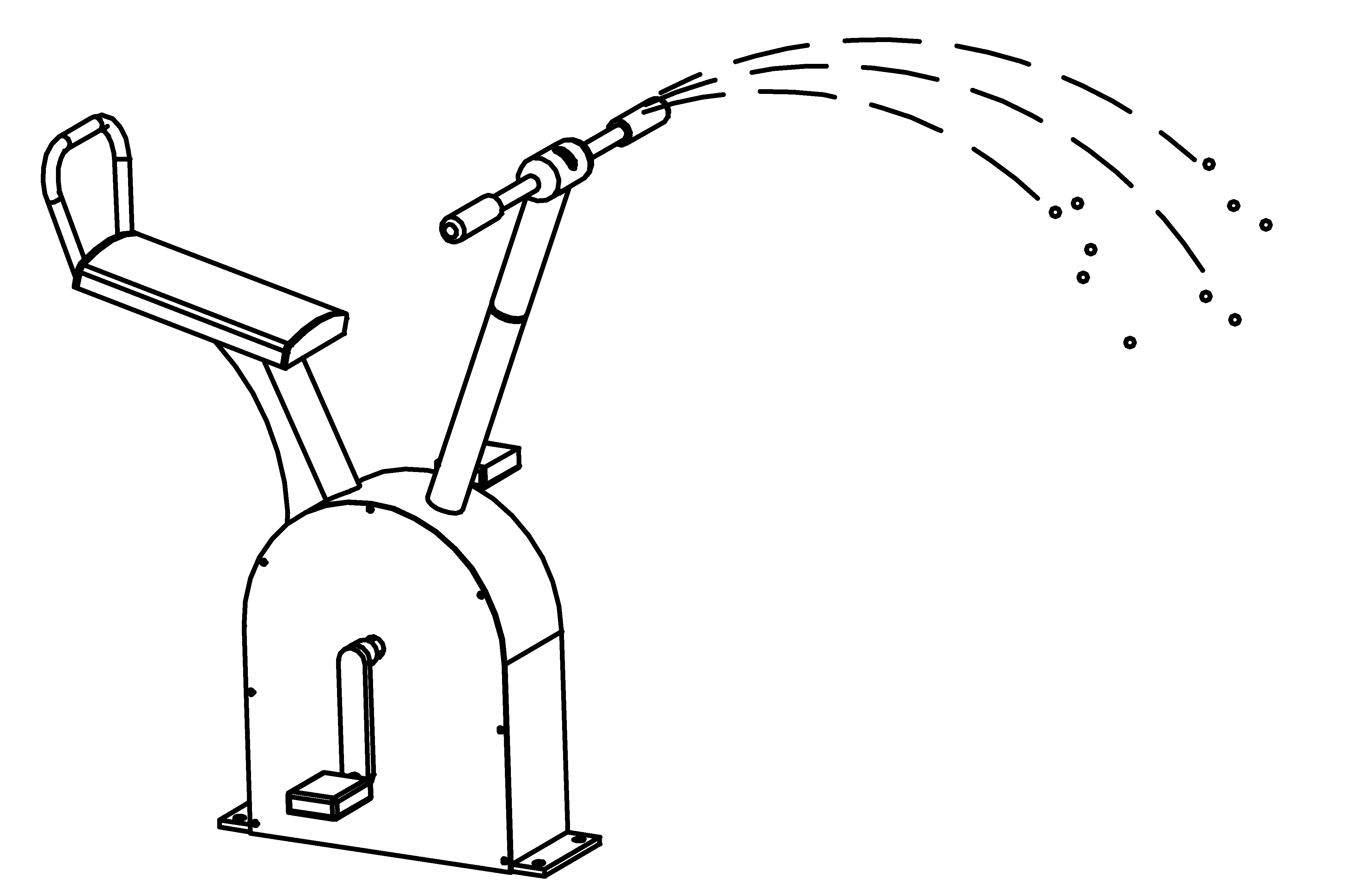 Pedal Pump with Spray Head in Handlebar