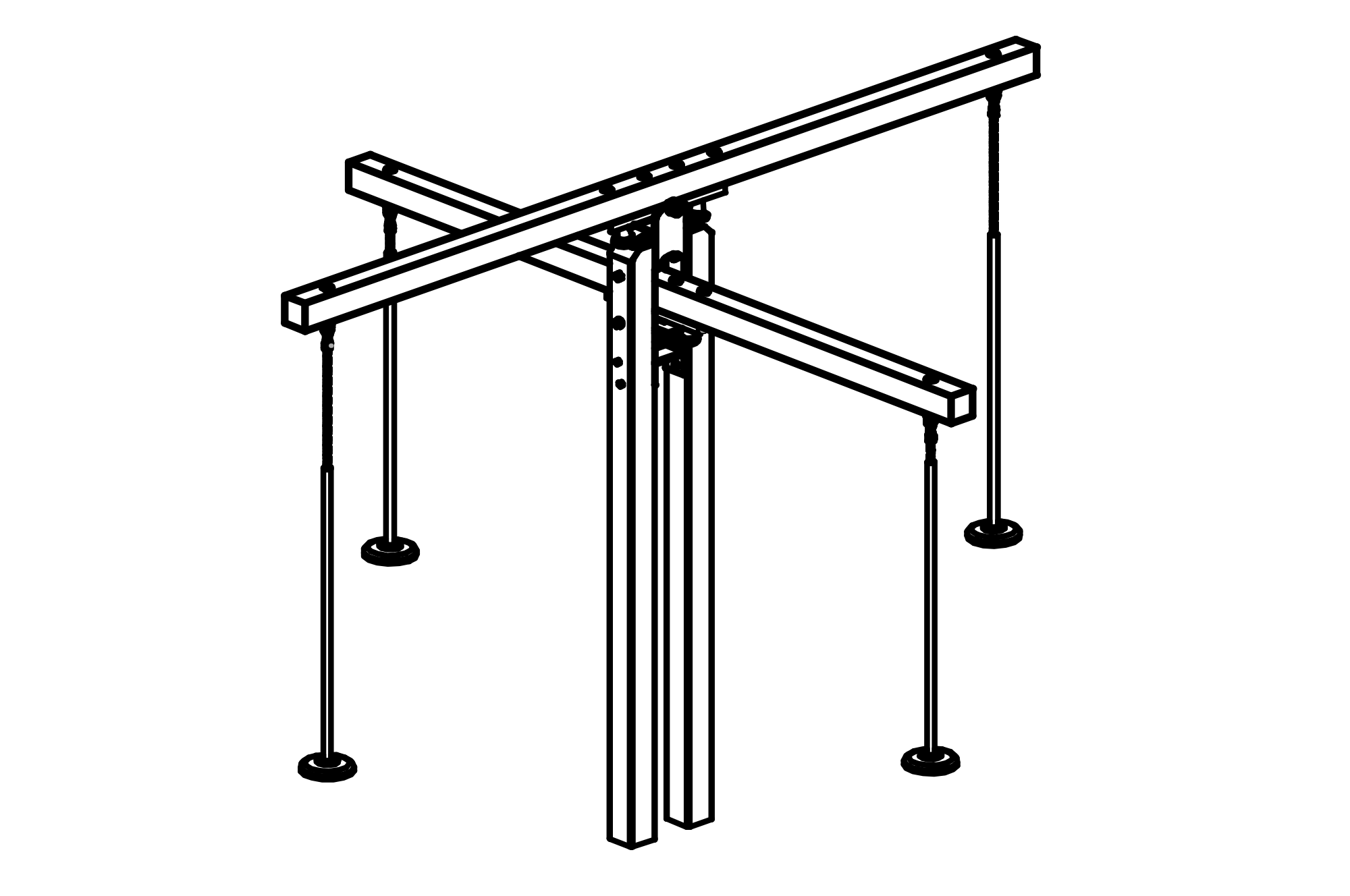 Cross Scales with support frame