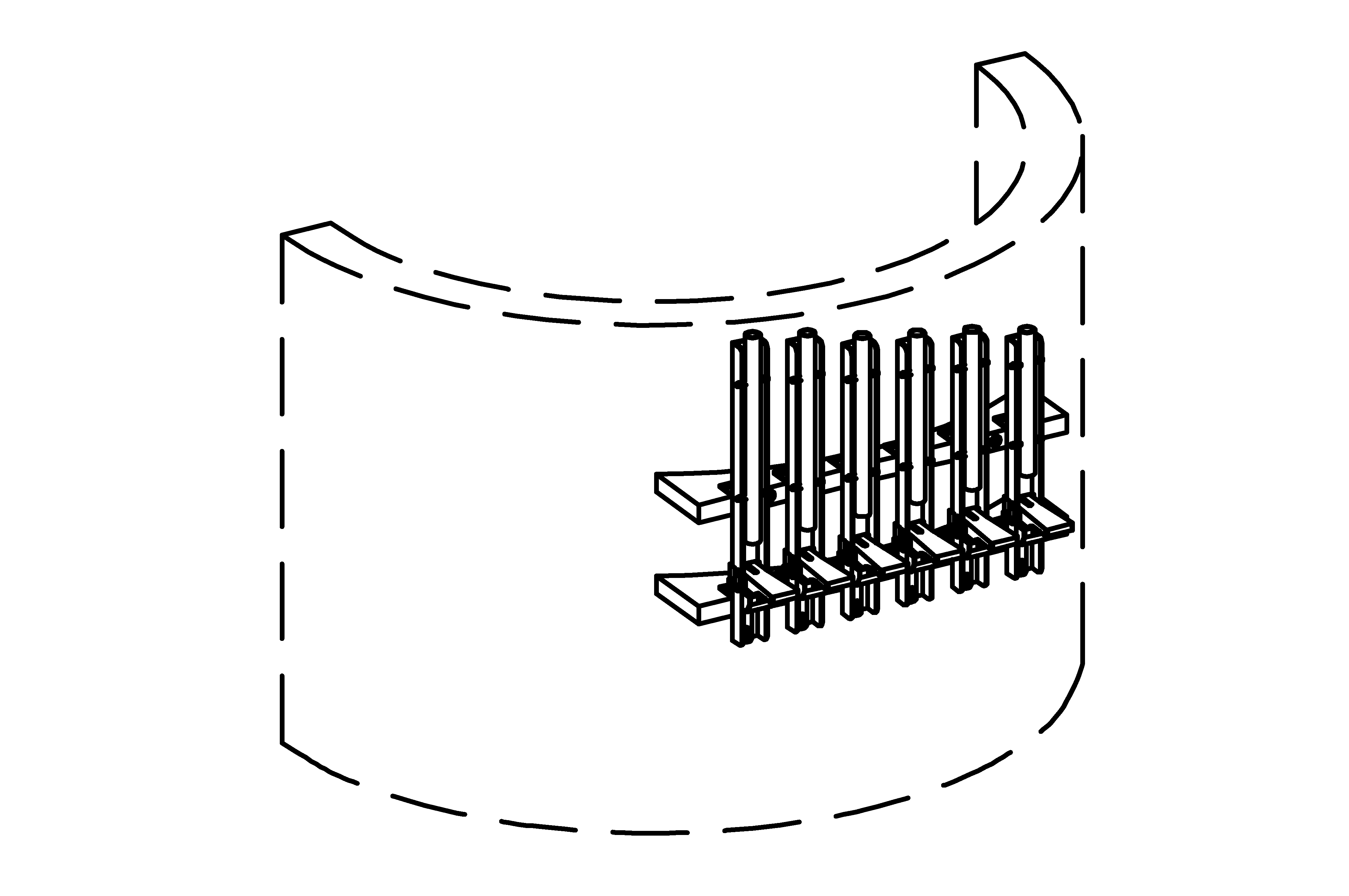 Sound Wall with 6 elements for Curve