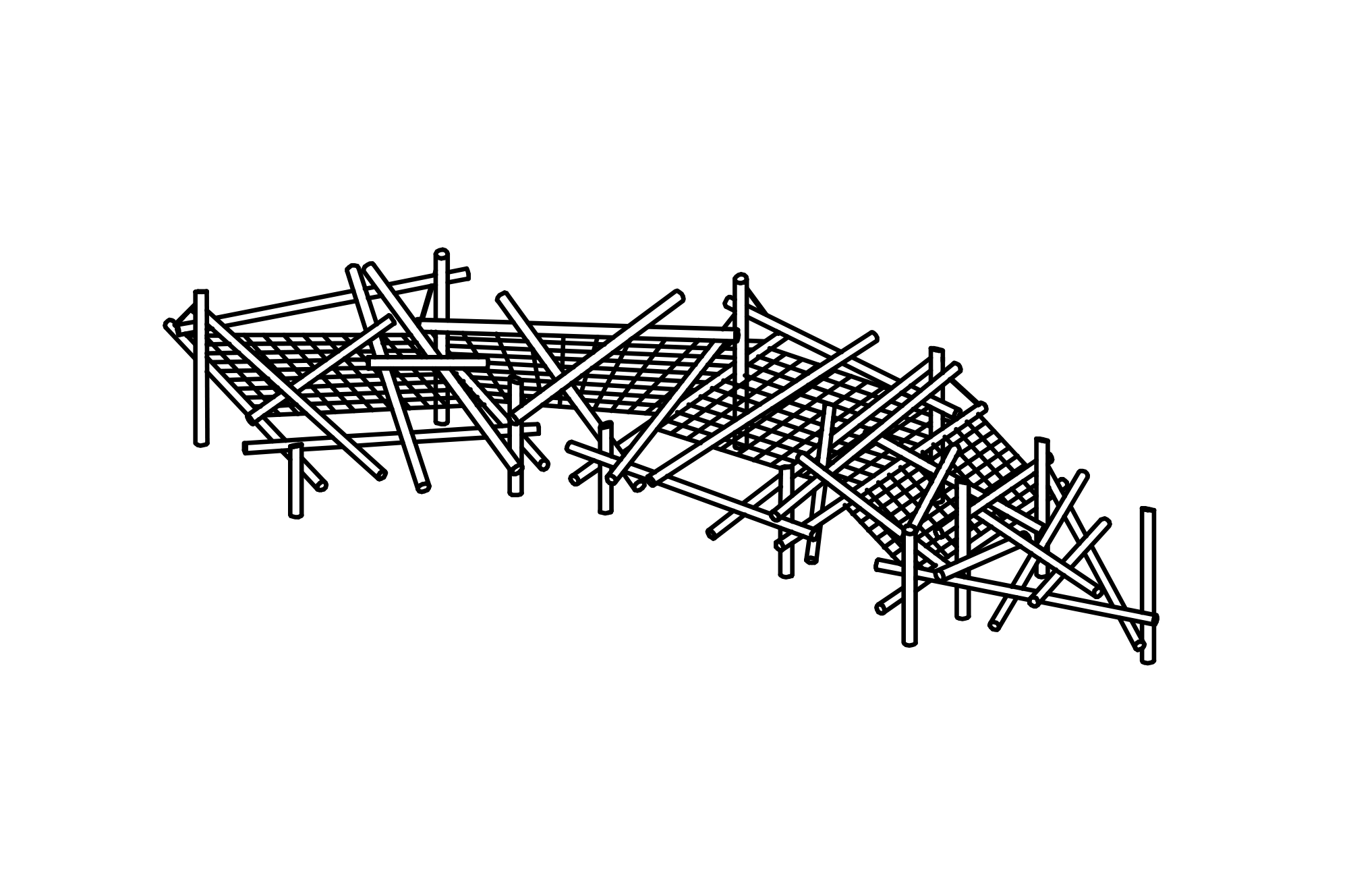 Climbing Structure 17, made of larch