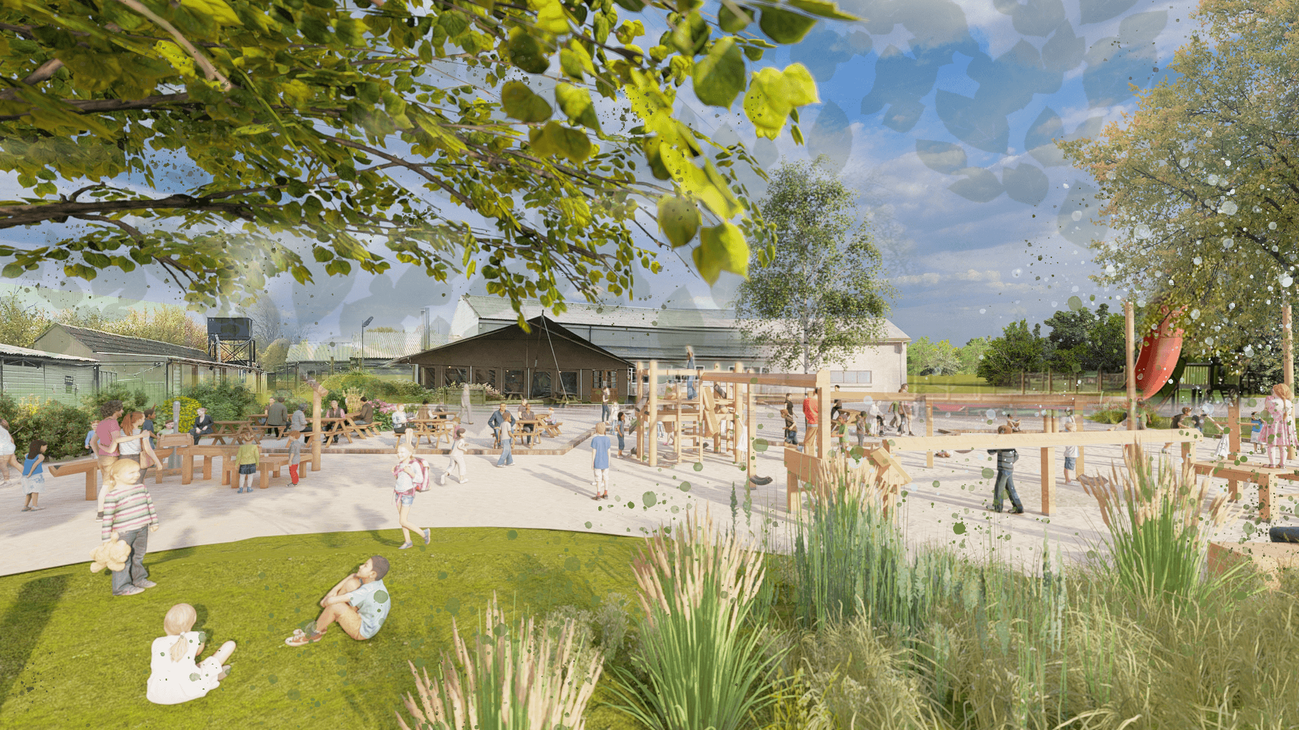 Design render prior to installation at the farm park