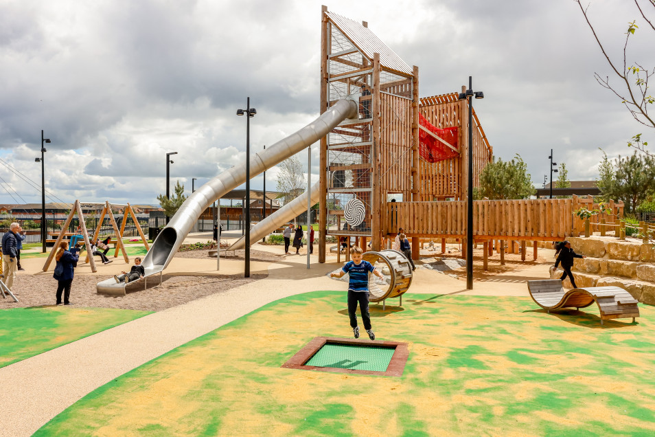 Stockton Waterfront Urban Park -'This is the best playground ever!'