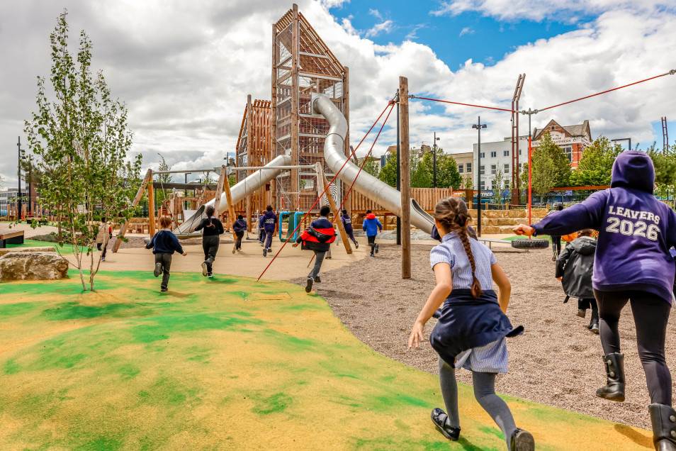 Stockton Waterfront Urban Park -'This is the best playground ever!'