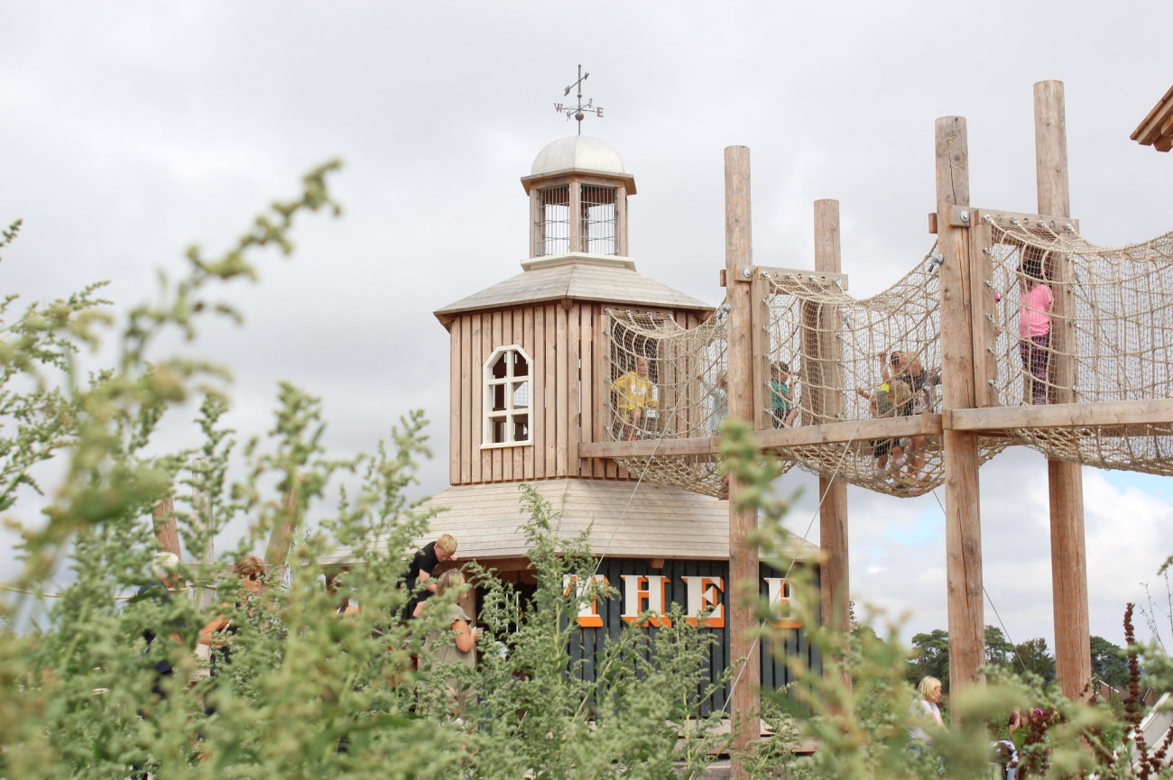 Natural Timber Playground Equipment at Poundbury - Timberplay